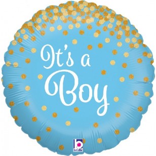 Glittering It’s A Boy Balloon